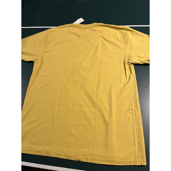 Men’s Volcom Graphic Print Short Sleeve T-Shirt LARGE Skater Surf Grunge Yellow - Picture 4 of 6